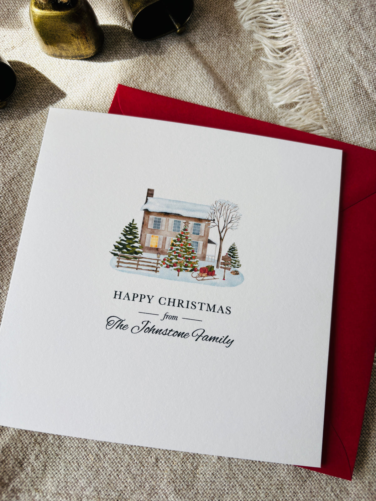 Personalised Christmas Card - Single & Pack - 066