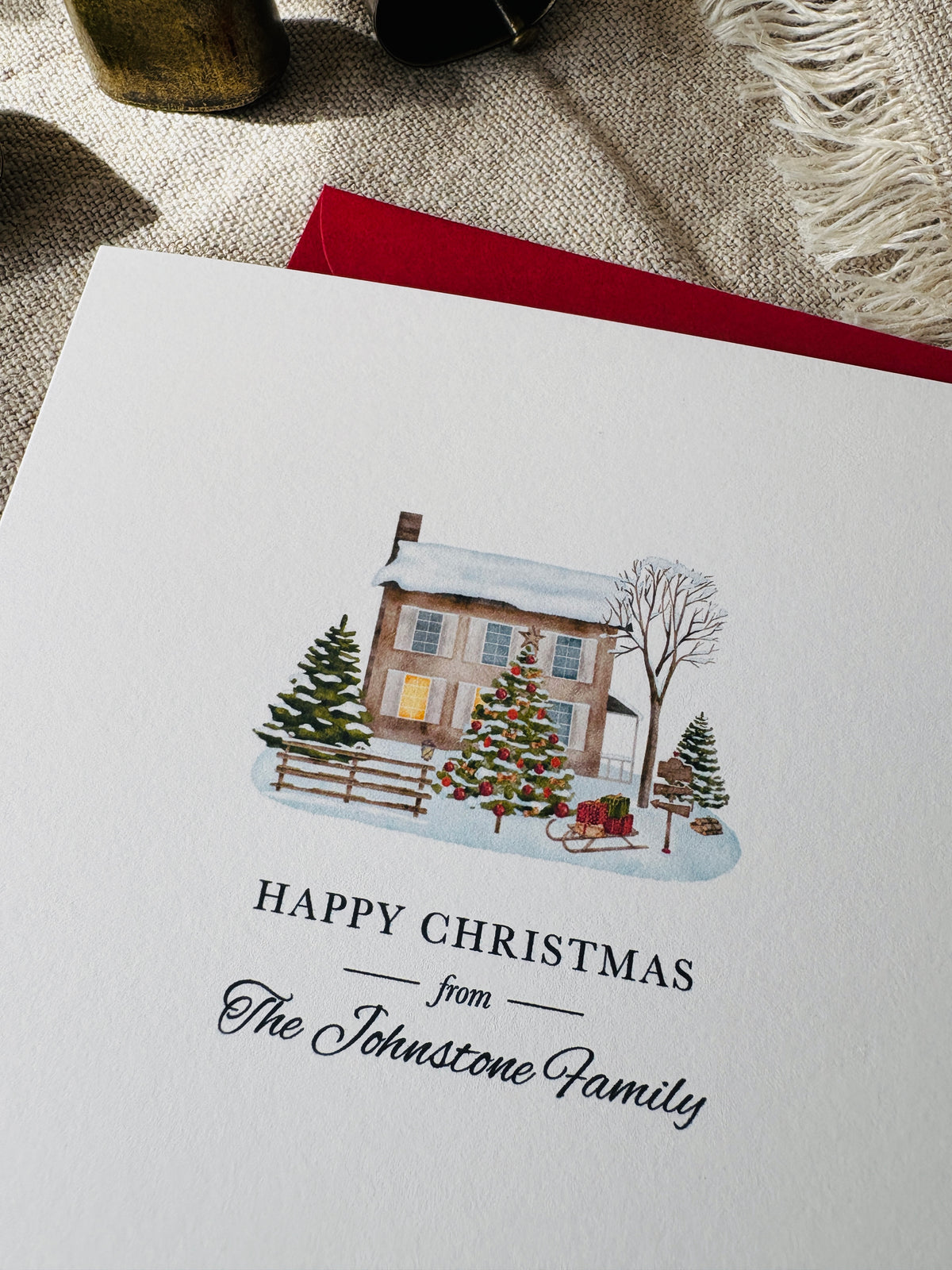 Personalised Christmas Card - Single & Pack - 066