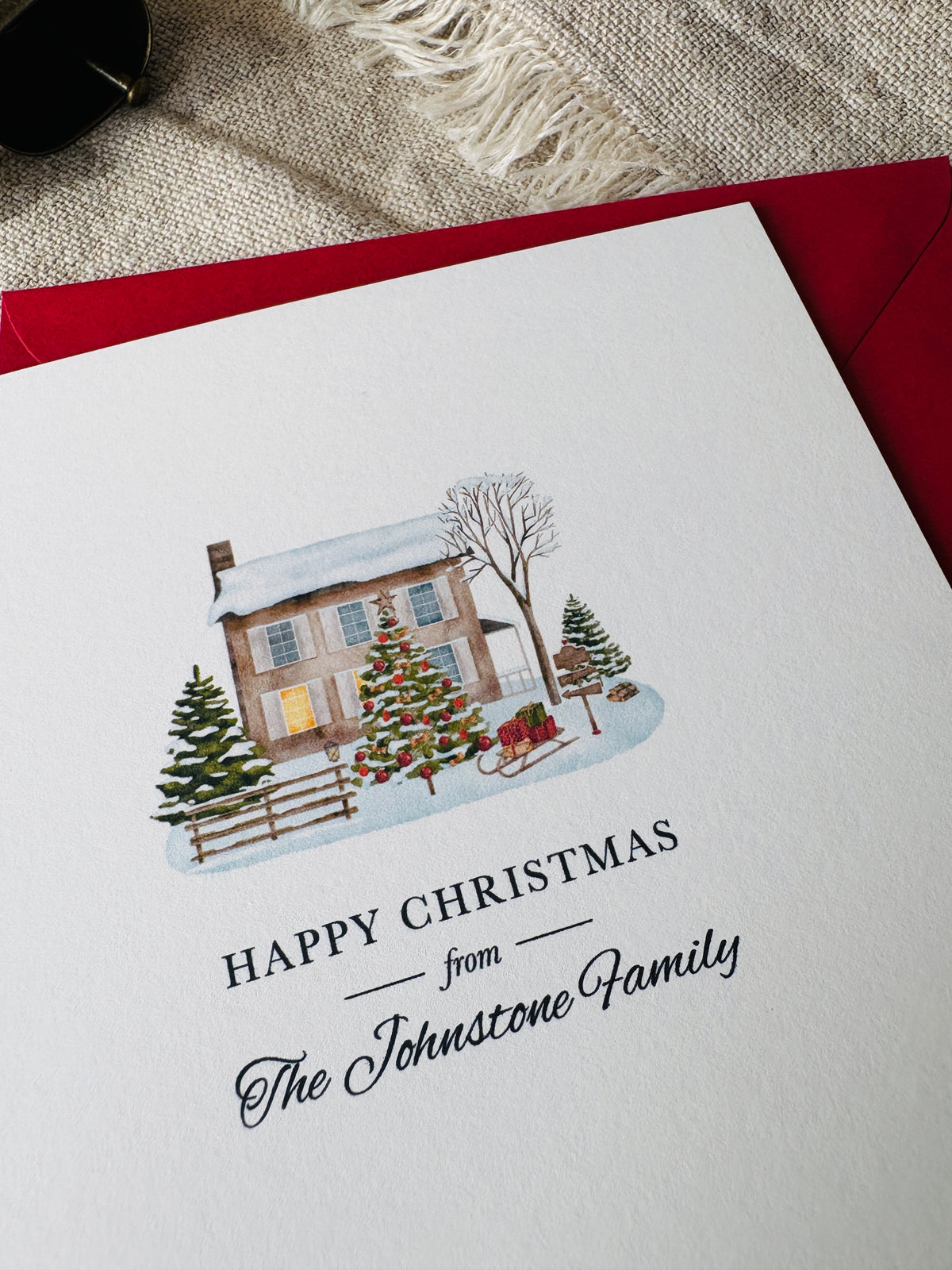 Personalised Christmas Card - Single & Pack - 066