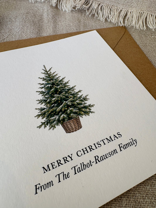 Personalised Christmas Card - Single & Pack - 084