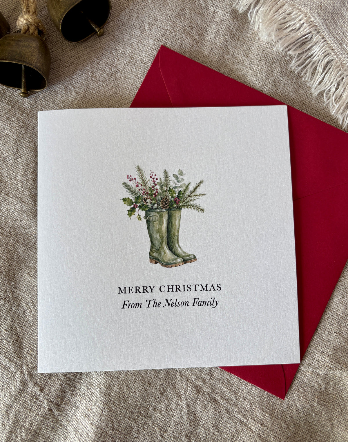 Personalised Christmas Card - Single & Pack - 083