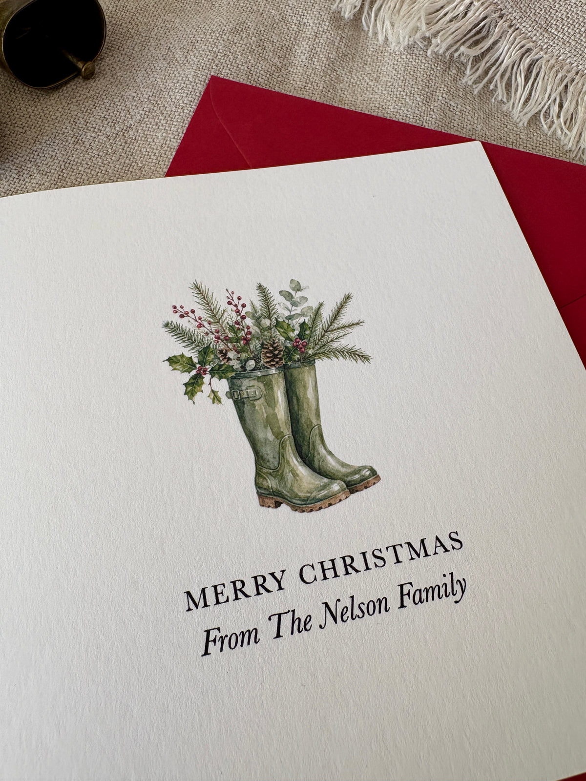 Personalised Christmas Card - Single & Pack - 083
