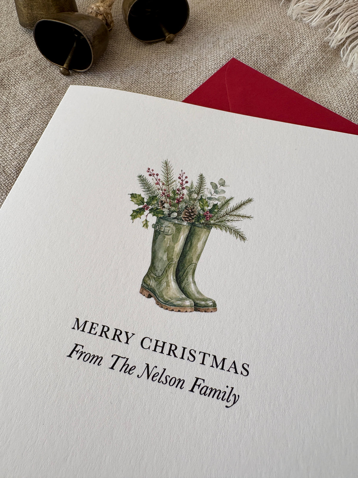 Personalised Christmas Card - Single & Pack - 083