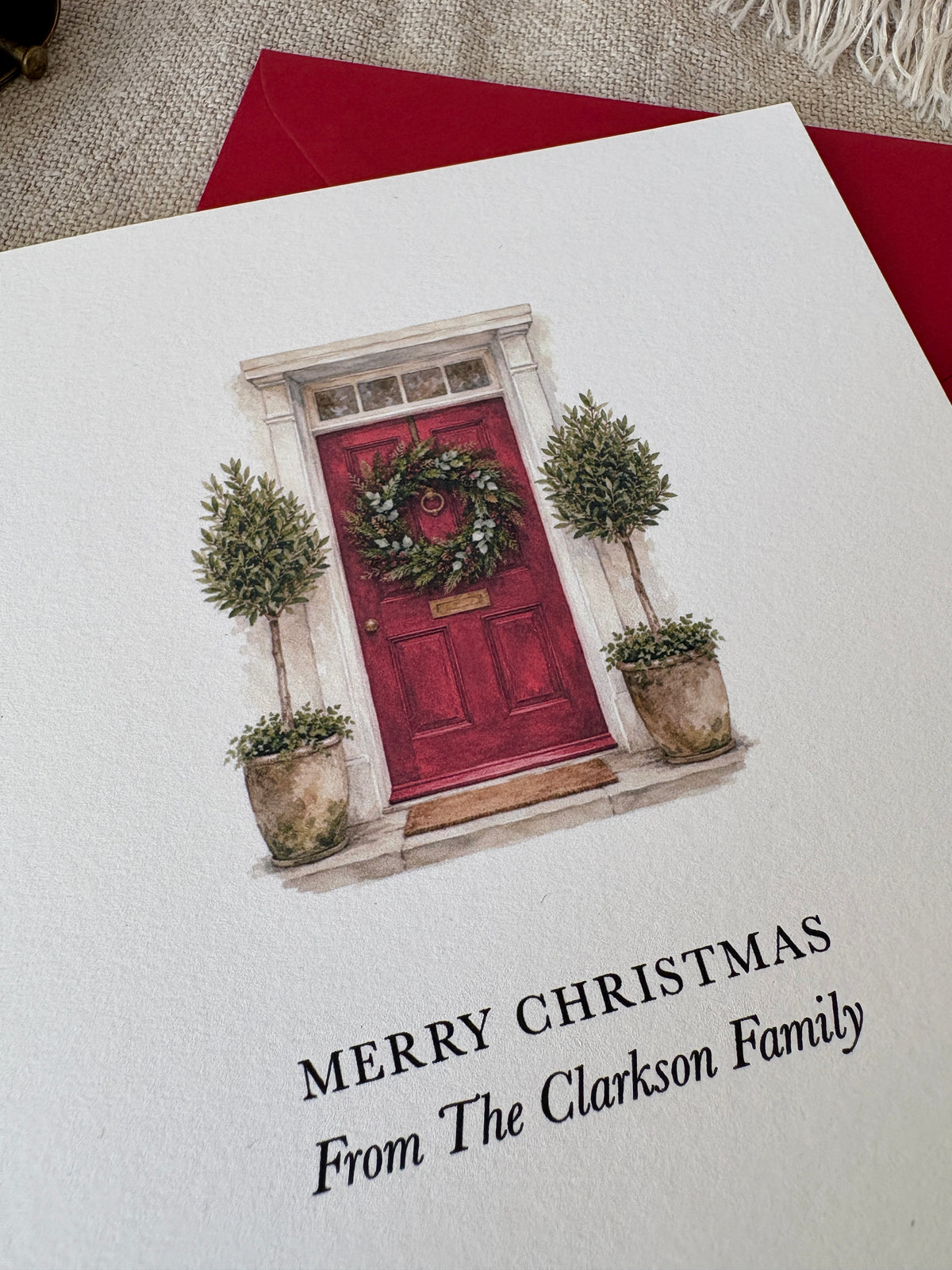Personalised Christmas Card - Single & Pack - 082