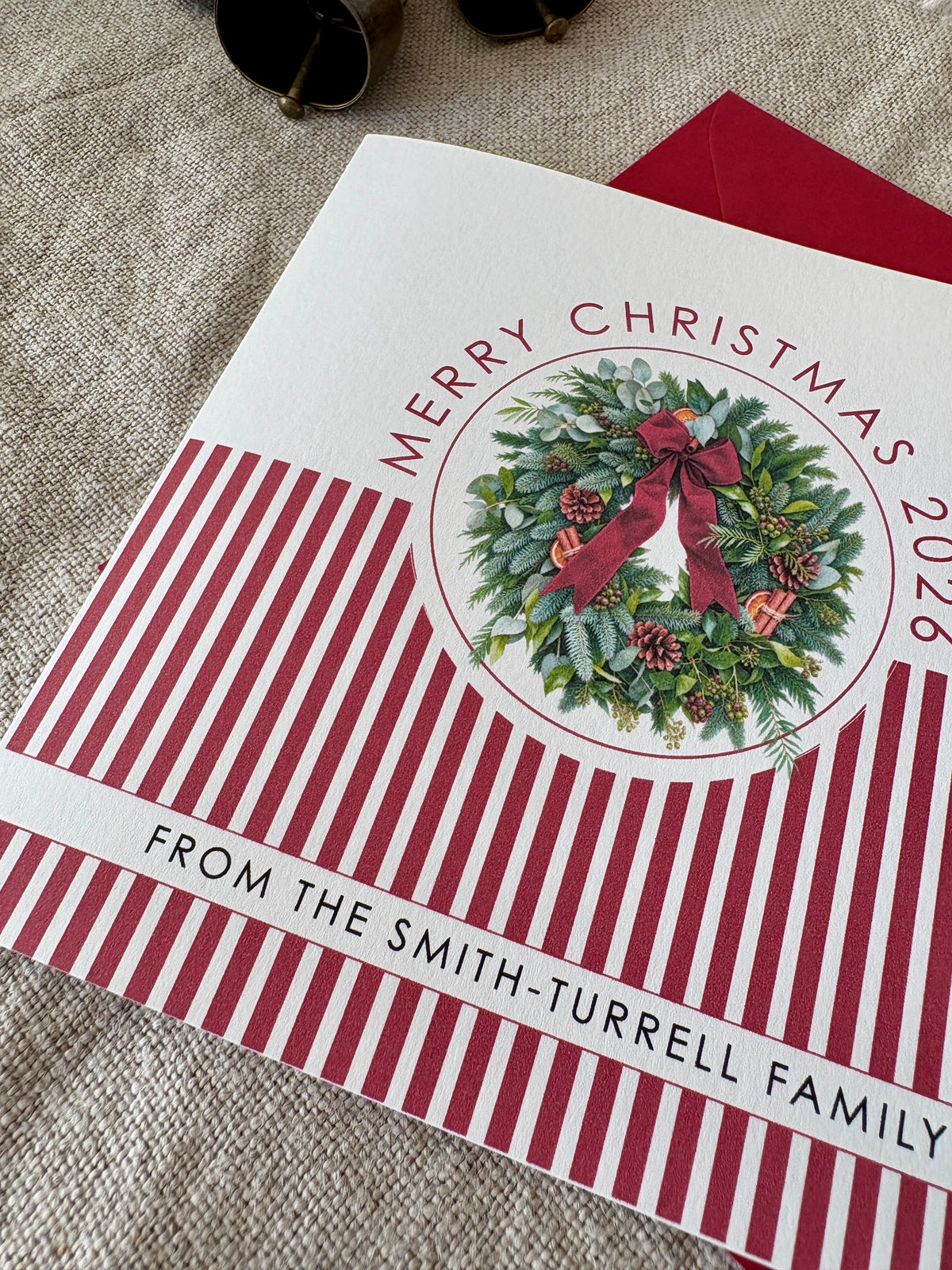 Personalised Christmas Card - Single & Pack - 081