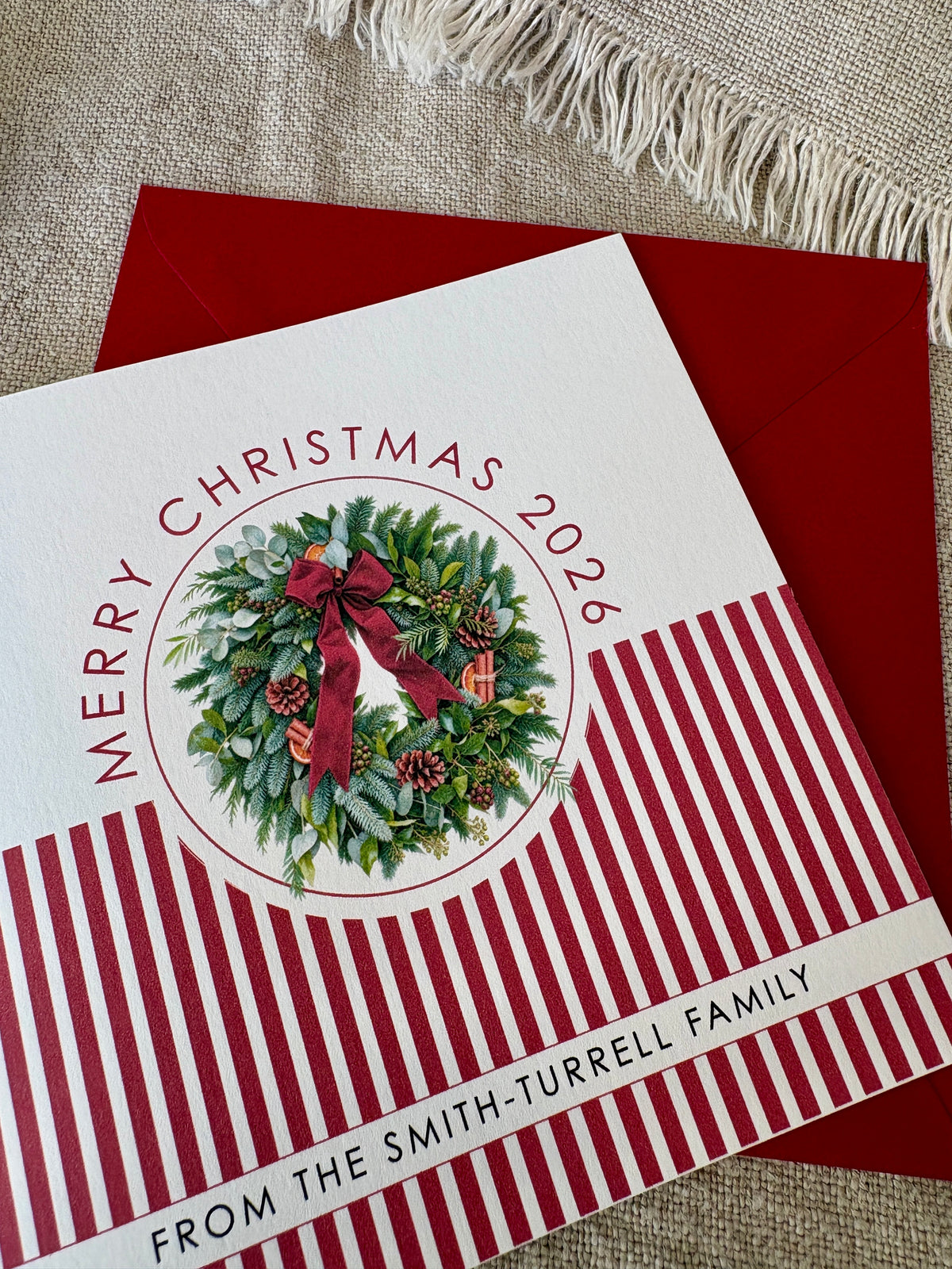Personalised Christmas Card - Single & Pack - 081