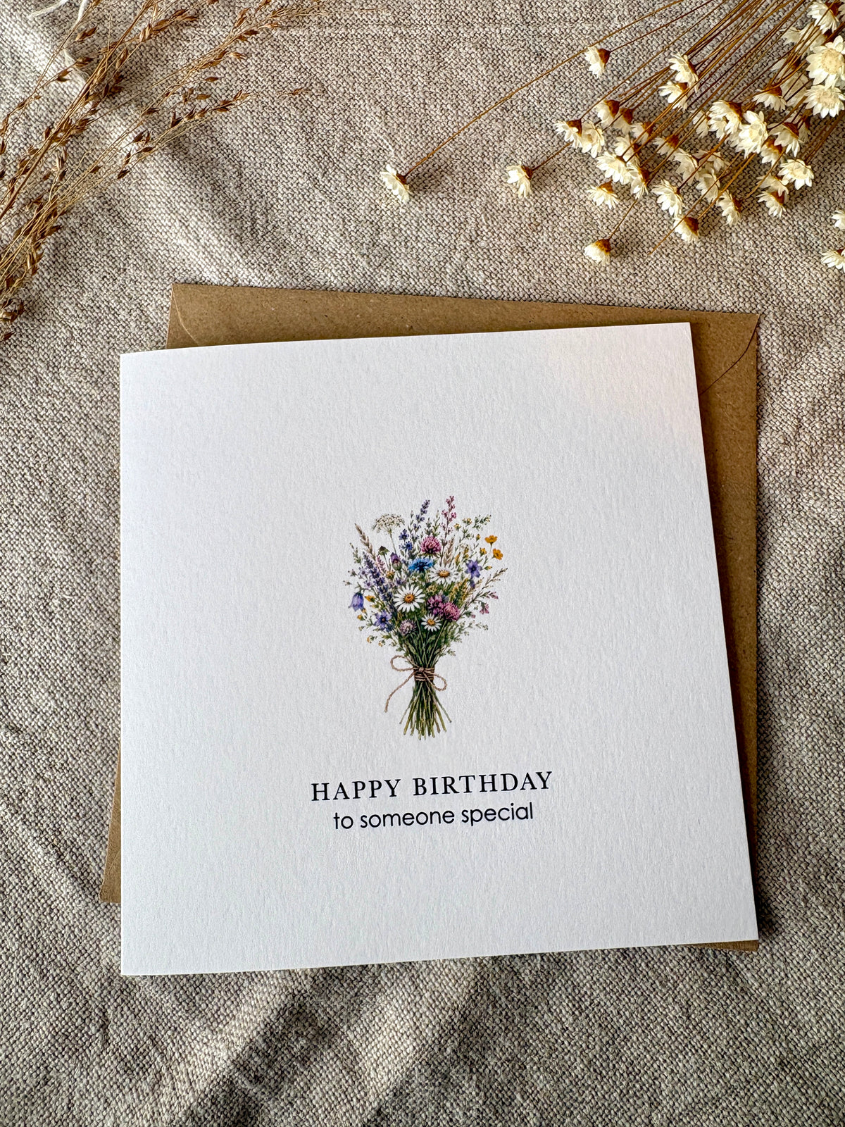 Someone Special Floral Bouquet, Birthday Card