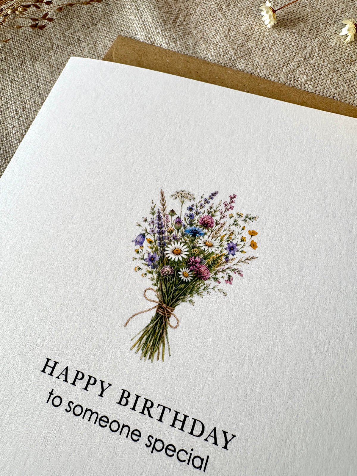 Someone Special Floral Bouquet, Birthday Card