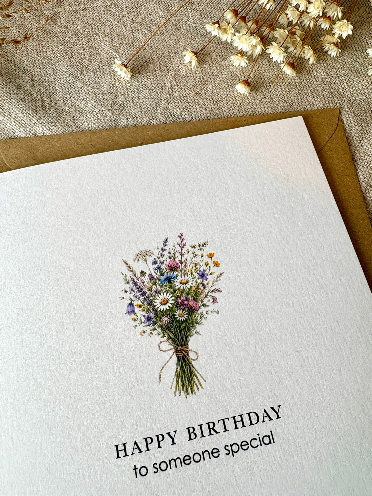 Someone Special Floral Bouquet, Birthday Card