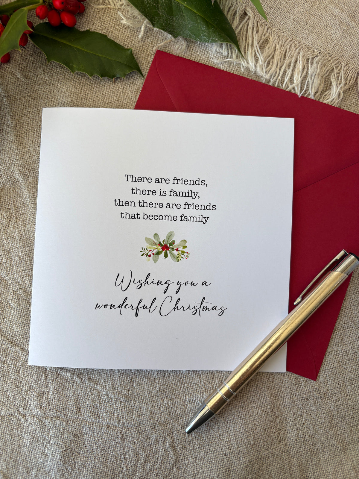 Friends that become family, Christmas Card