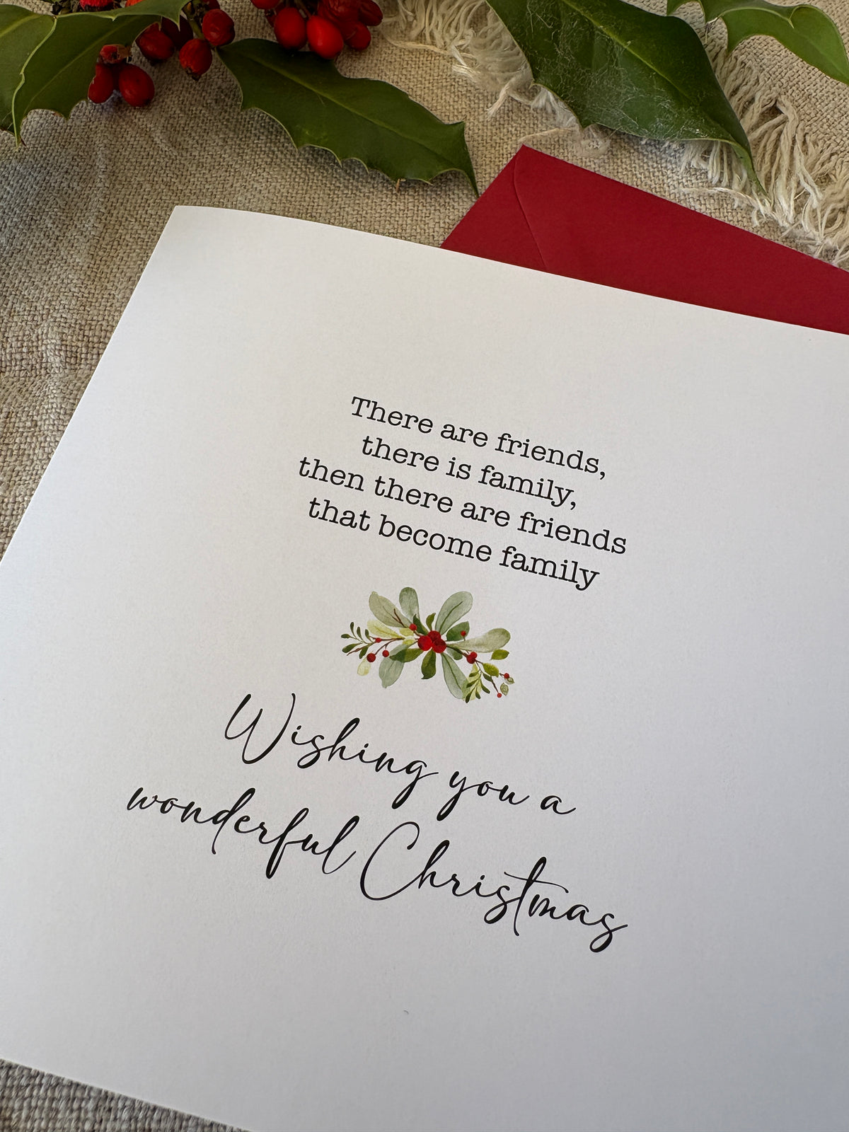 Friends that become family, Christmas Card