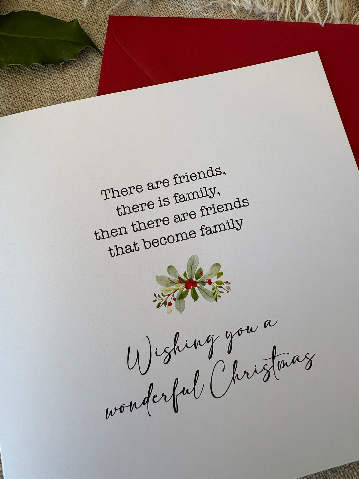 Friends that become family, Christmas Card