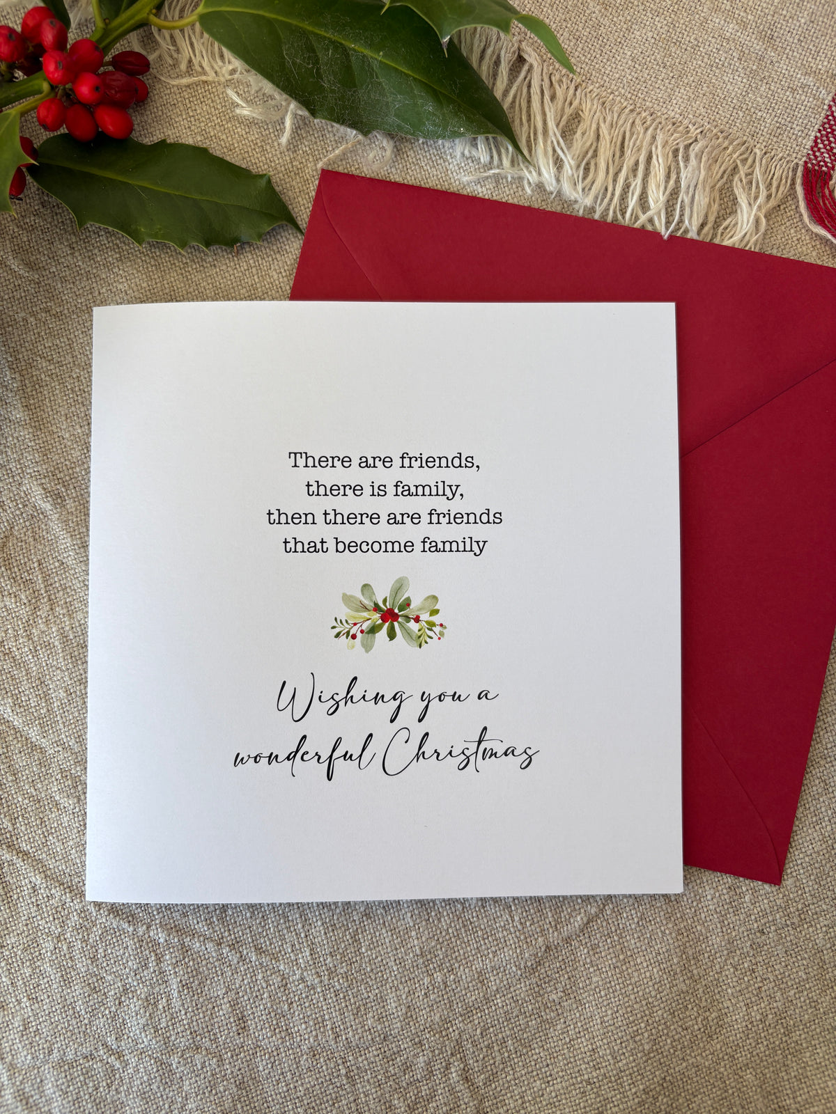 Friends that become family, Christmas Card