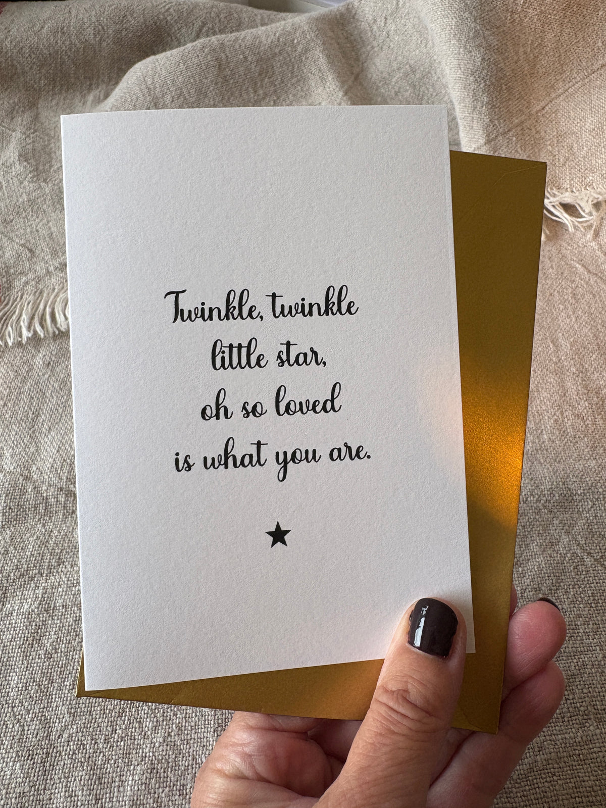 Twinkle Twinkle Little Star, Christmas Card