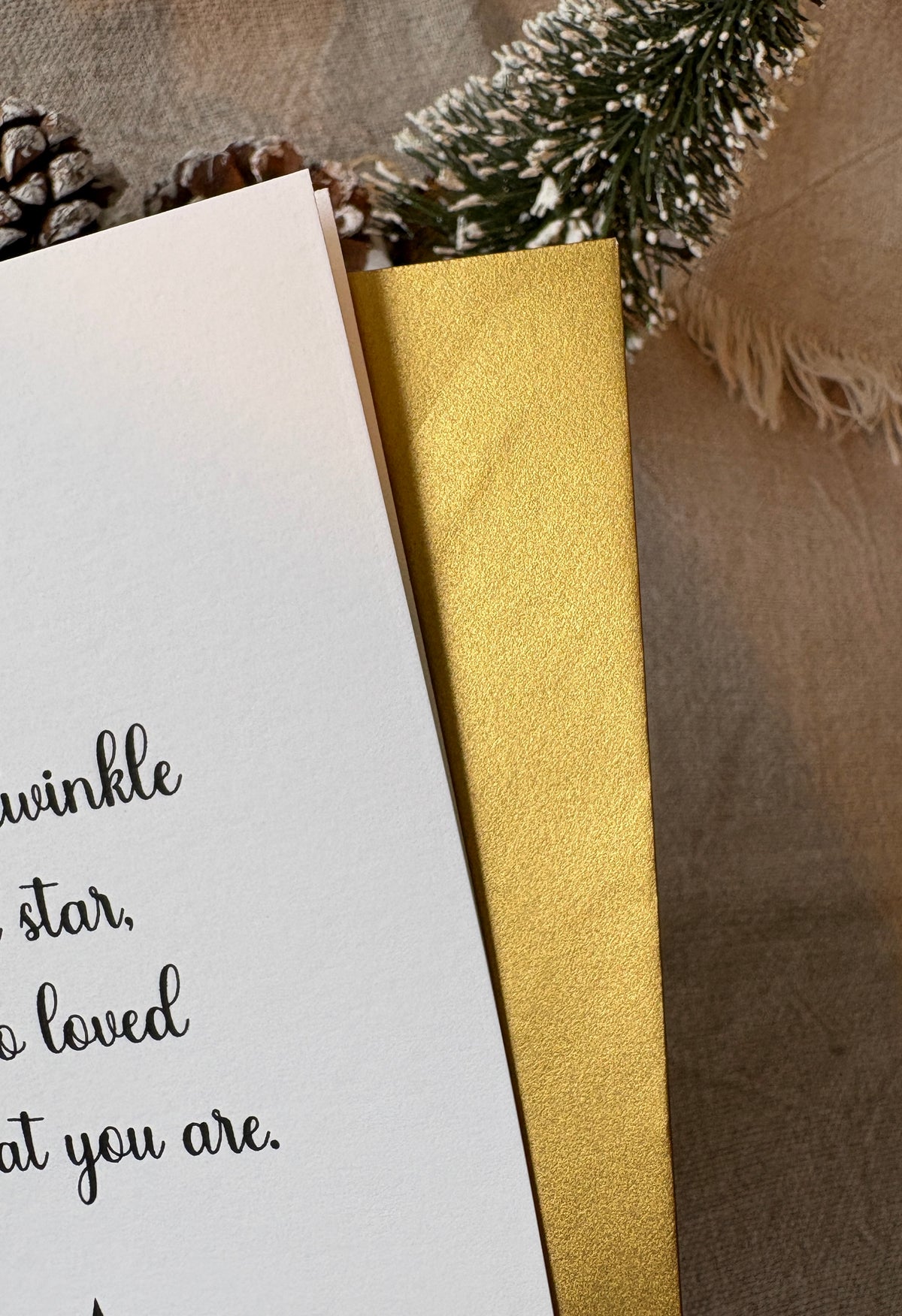 Twinkle Twinkle Little Star, Christmas Card