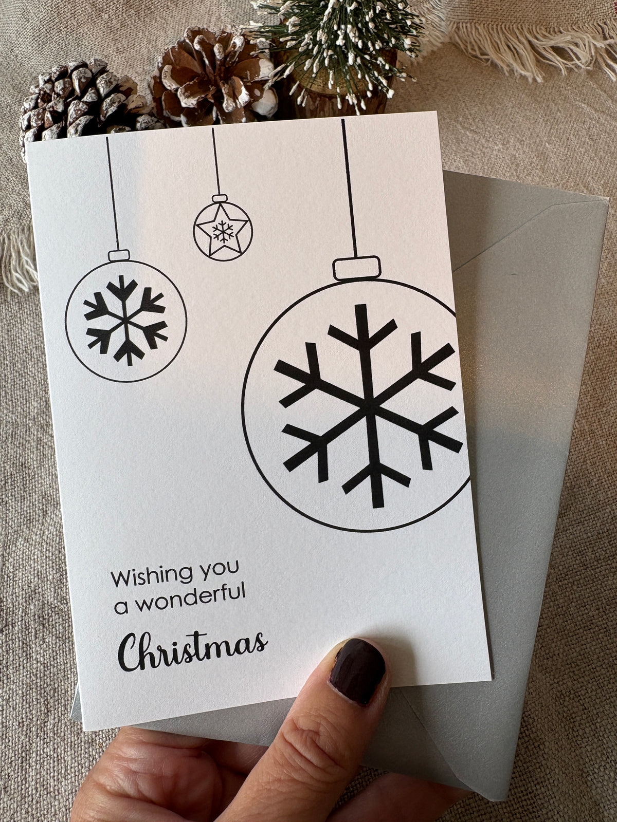 Wishing you a wonderful Christmas, Card
