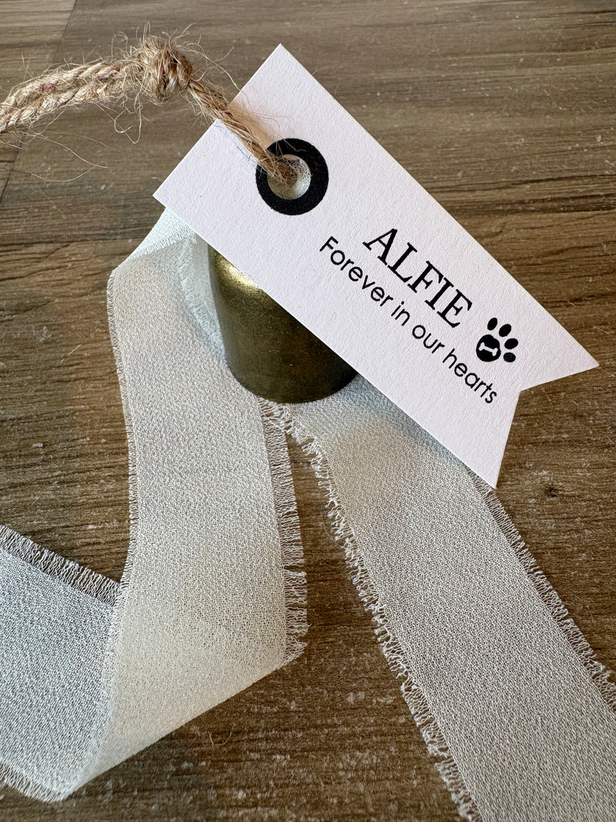 Dog & Cat with any name - Forever in our hearts. Christmas Tree Decoration