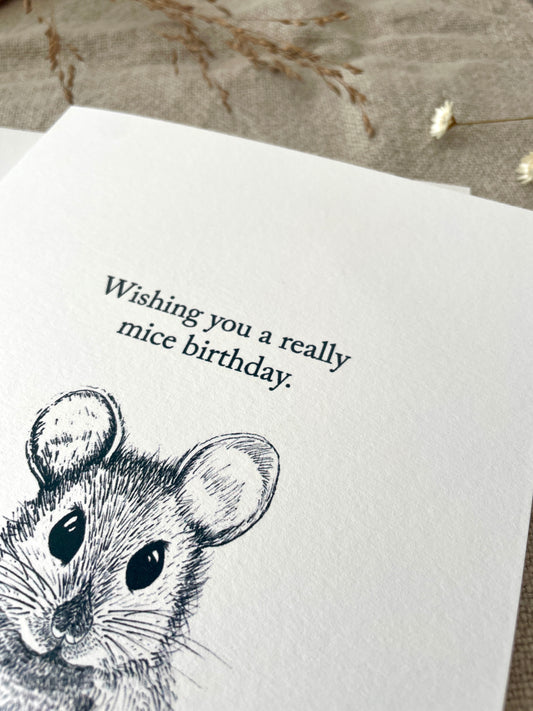 Mice Birthday, Mouse Birthday Card