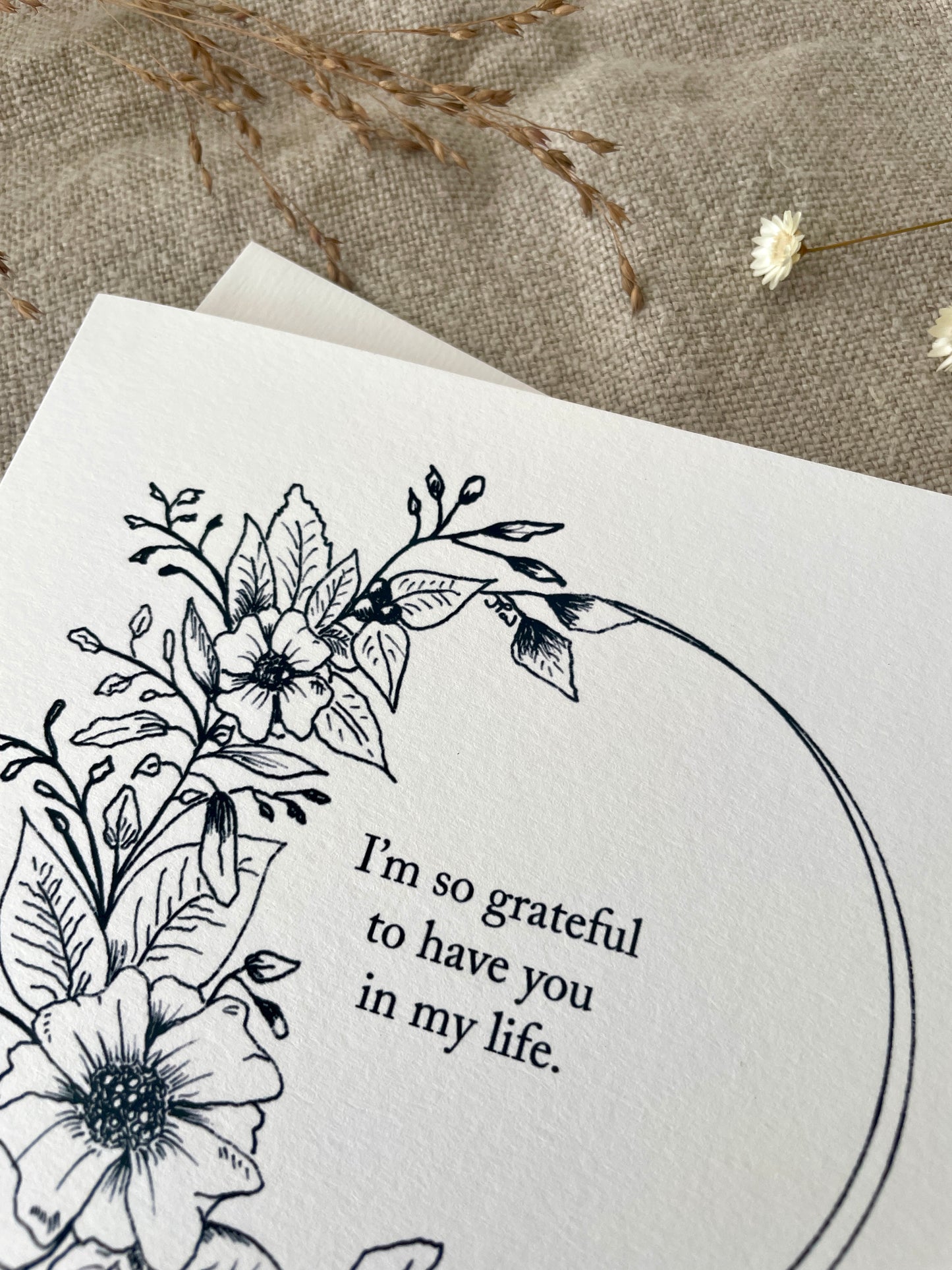 Grateful for you, Card