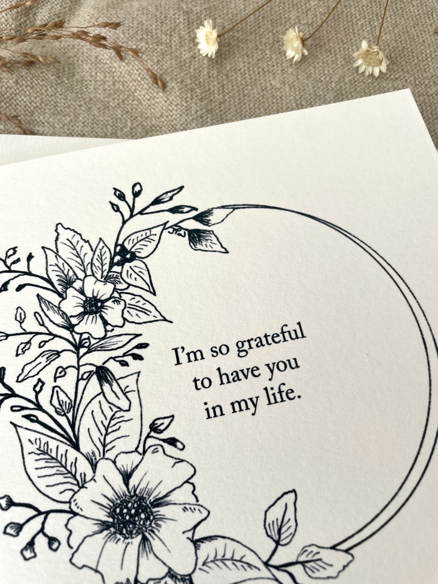 Grateful for you, Card