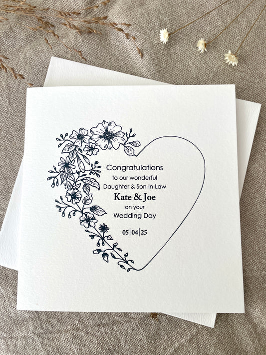 Personalised Wedding Card For Daughter / Son