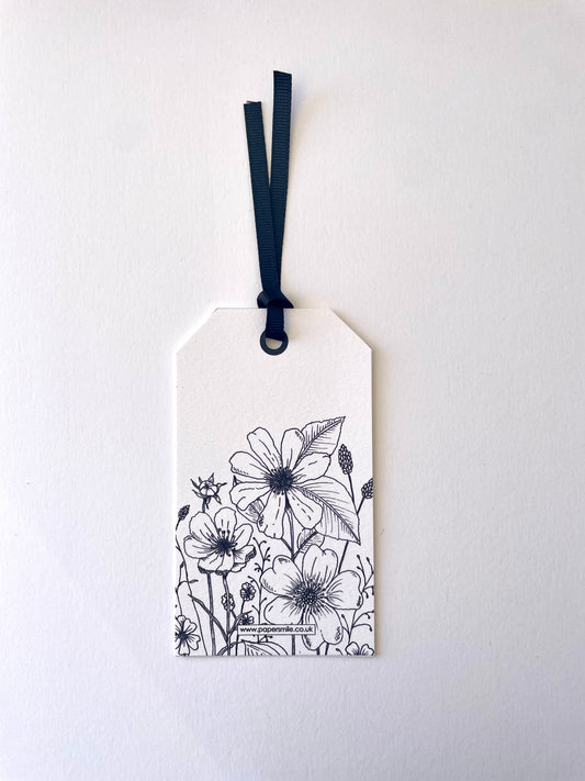 2 Pack, Wildflower Gift Tag