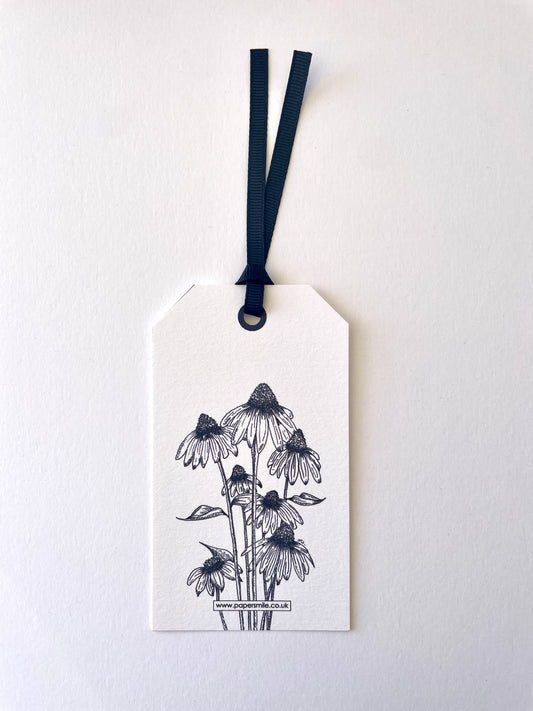 2 Pack, Echinacea Floral Gift Tag