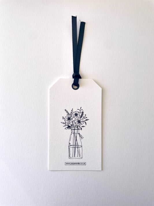 2 Pack, Flower Vase Gift Tag