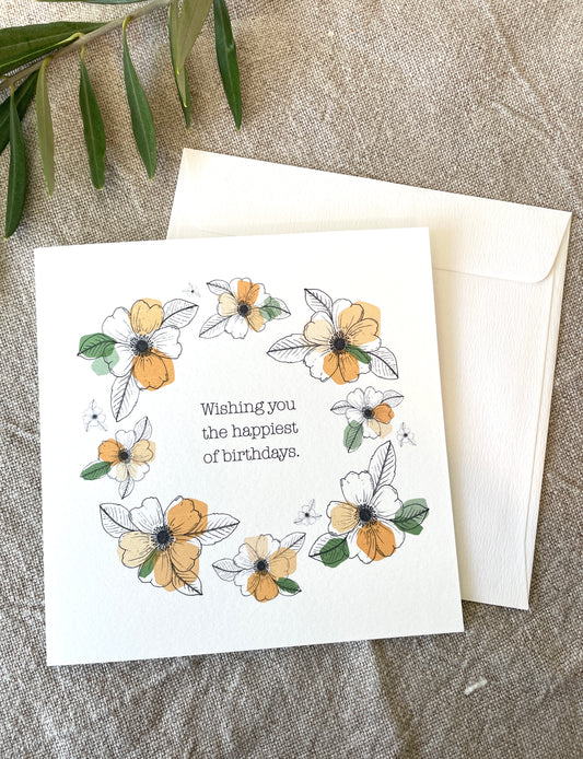 Happiest of Birthdays, Card