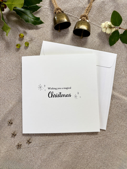 Wishing you a magical Christmas, Card