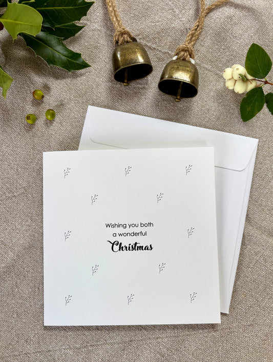 Wishing you both a wonderful Christmas, Card