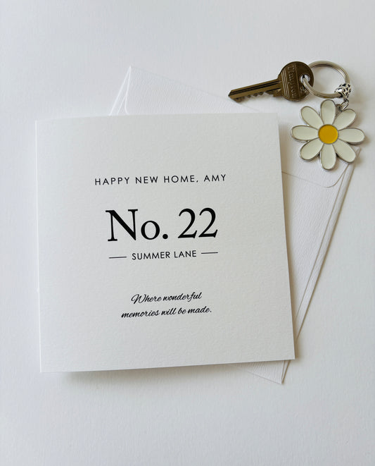 Personalised New Home, Card