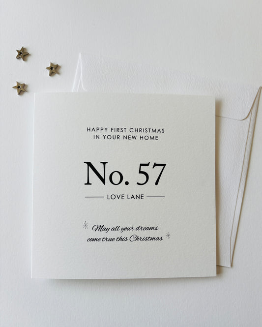 Happy First Christmas In Your New Home, Card