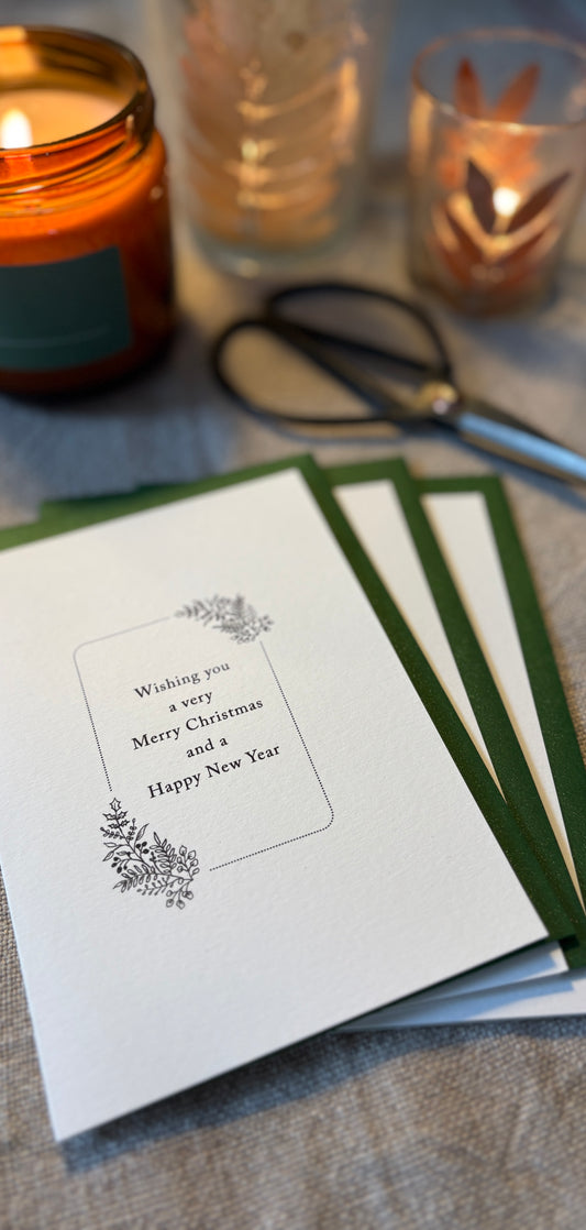 3 Pack - Merry Christmas, Illustrated Luxury Christmas Cards
