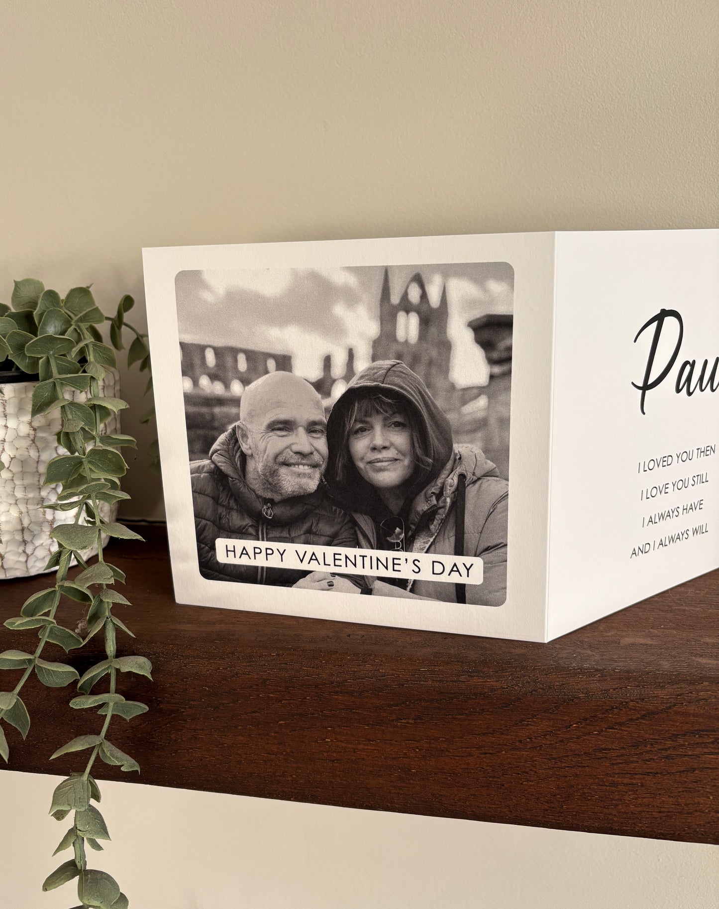 Photo Valentine Concertina Folding Card