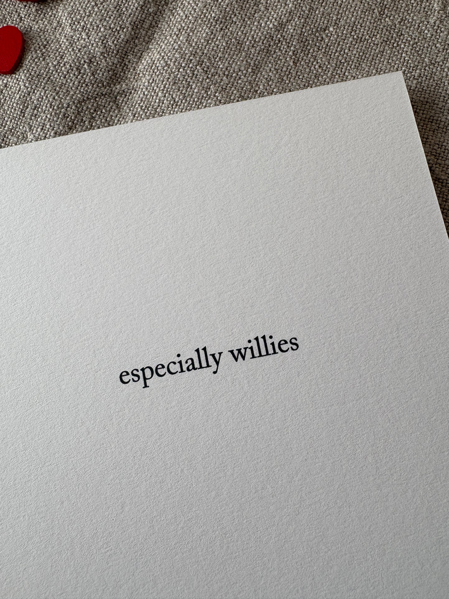 This one's cheeky.... Everything grows with a little bit of love, Card