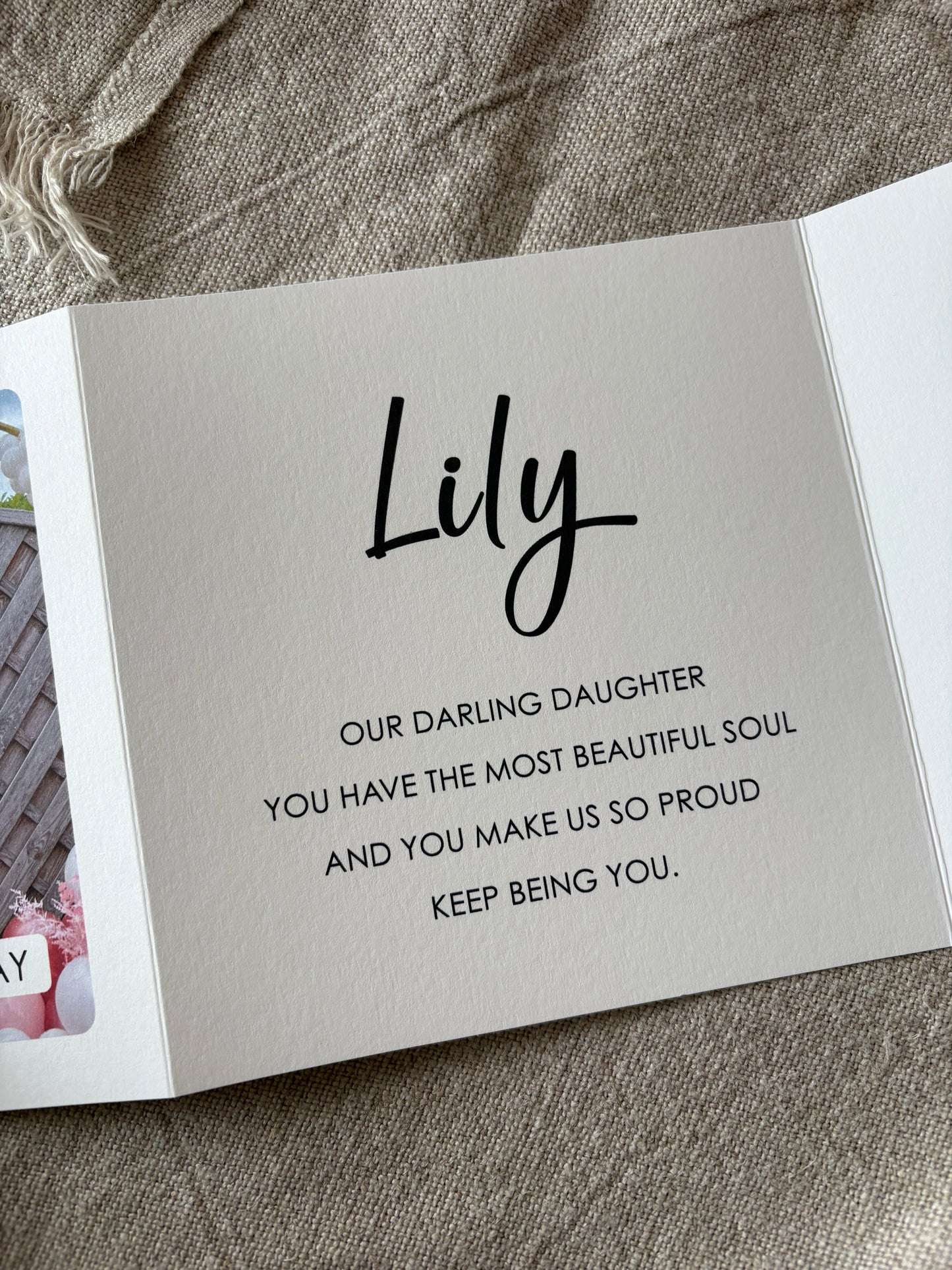 Photo Birthday Concertina Folding Card