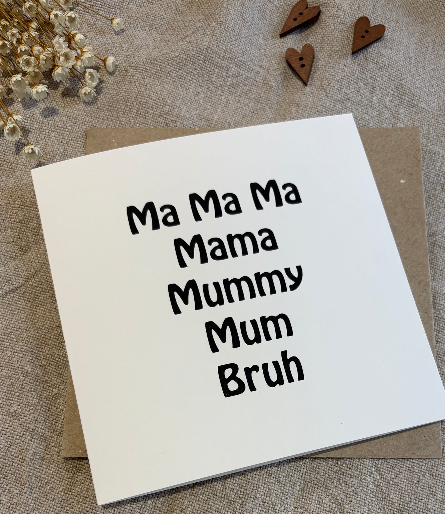 Mum, Bruh Card