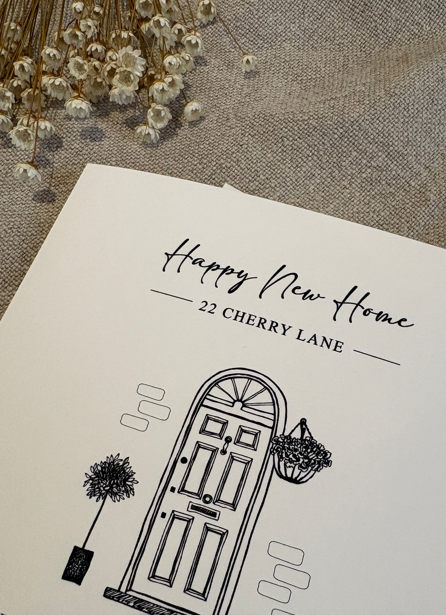 Personalised Front Door New Home, Card