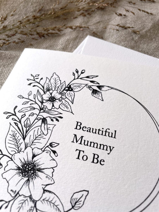 Mummy To Be Floral Card image 0
