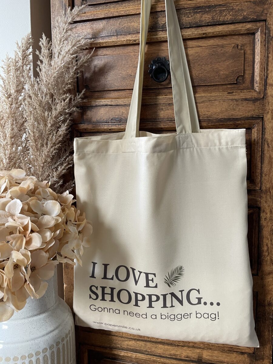 I Love Shopping, Tote Bag image 1