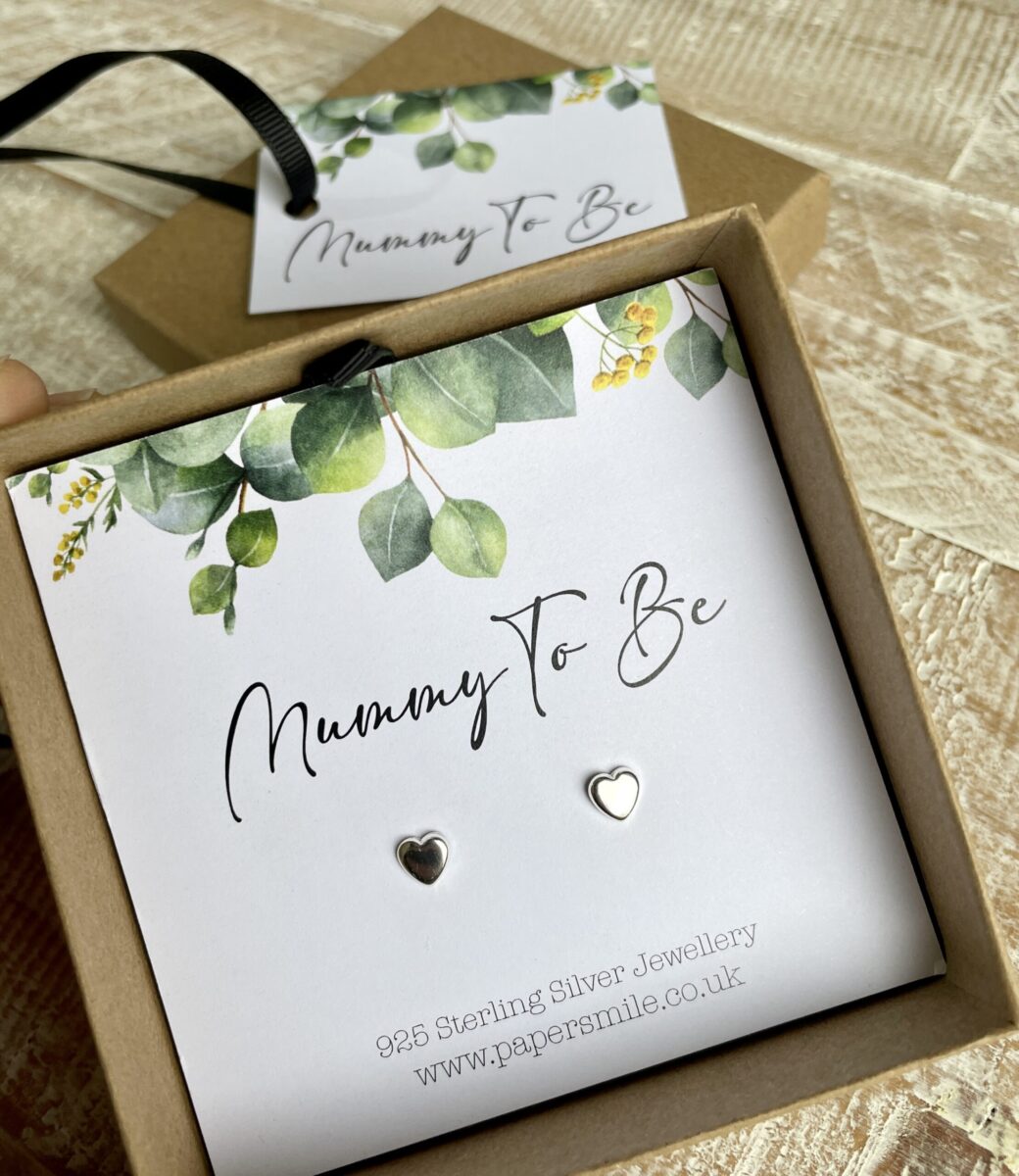 Sterling Silver Earrings for Mummy To Be image 1