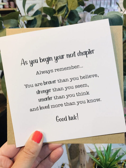The Next Chapter... Card image 0