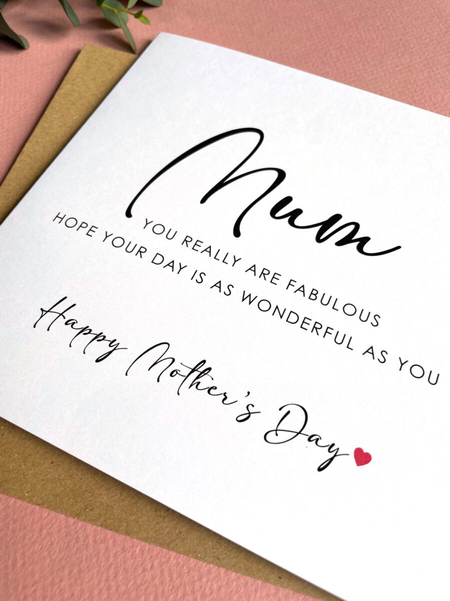 Fabulous Mum, Mother's Day Card image 1