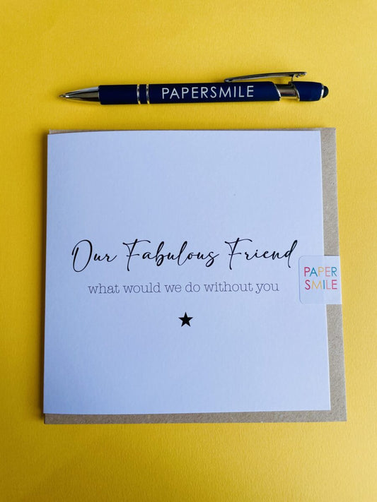 Our Fabulous Friend, Blank Card image 0