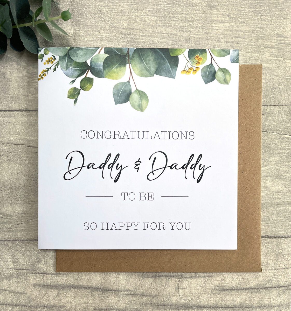 Daddy & Daddy To Be, Card image 0