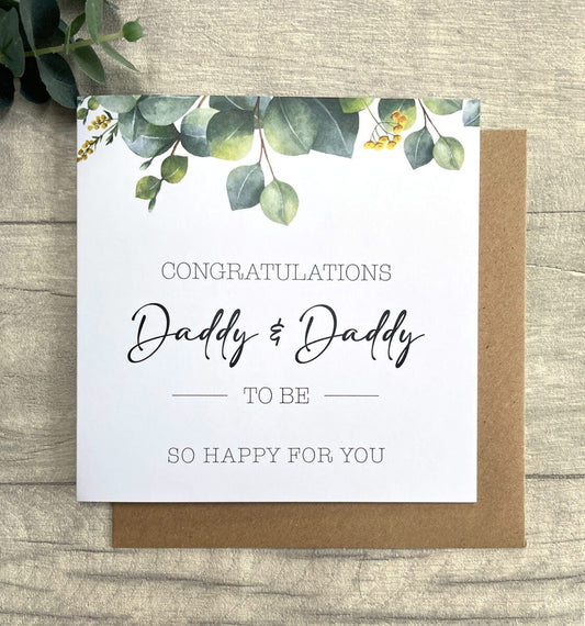 Daddy & Daddy To Be, Card image 0